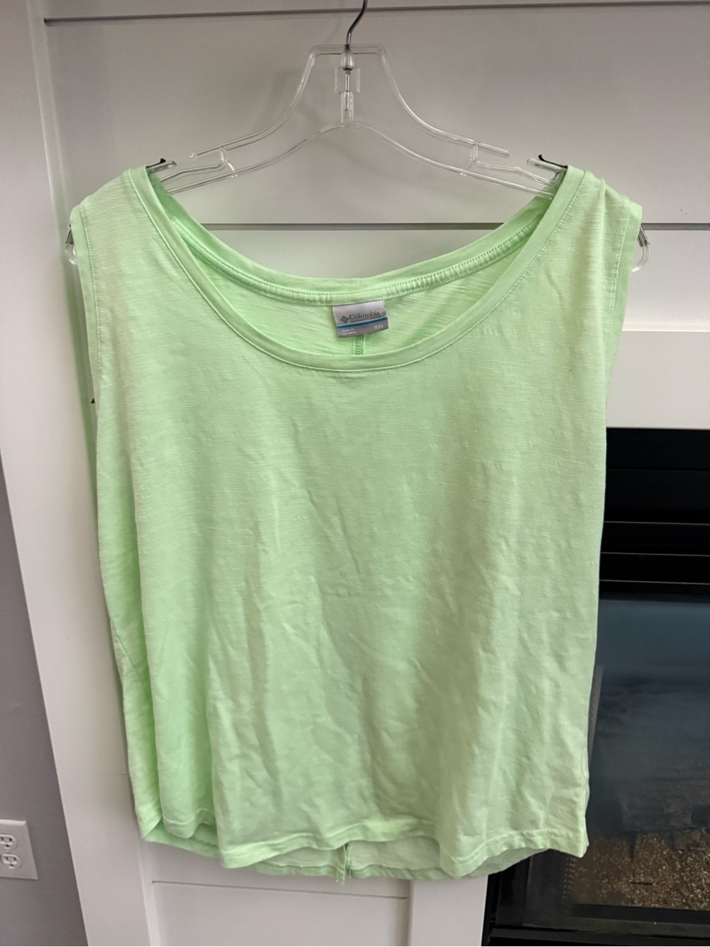 Columbia lime green light weight  outdoors Sleeveless Tank Top size XXL